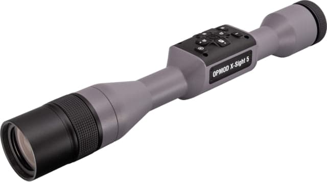 USED ATN OPMOD X-Sight 5 5-25x 4K+ UHD Smart Day/Night Hunting Riflescope in Wolf Grey w/ Quick Detach Mount Wolf Grey