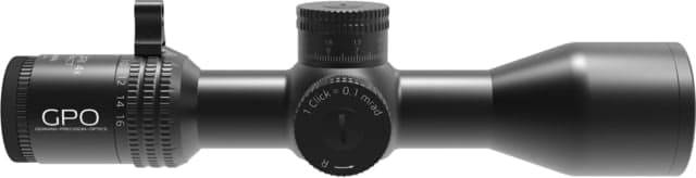 German Precision Optics OPMOD CENTURI SuperCompact 4-16x44mm 30mm Tube Rifle Scope FFP Mil-base PLRi Reticle Black RCX450 OP