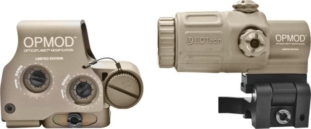 EoTech OPMOD Red Dot Reticle Hybrid Sight IOP Holosight w/ 3X G33 Magnifier Tan HHS-2