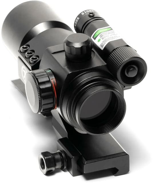 Osprey Global 1x30mm Reflex Red Dot Sight w/Green Laser 5 MOA Red Dot Black