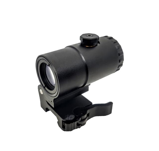 Patriot Optics Collaborare 3X Magnifier W Flip To Side Mount Matte Black 3x