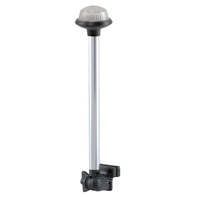 Perko Fold Down All-Round Frosted Globe Pole Light w/ Horizontal Mount White