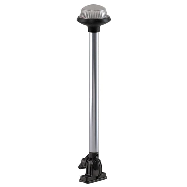 Perko Fold Down All-Round Frosted Globe Pole Light w/ Vertical Mount White