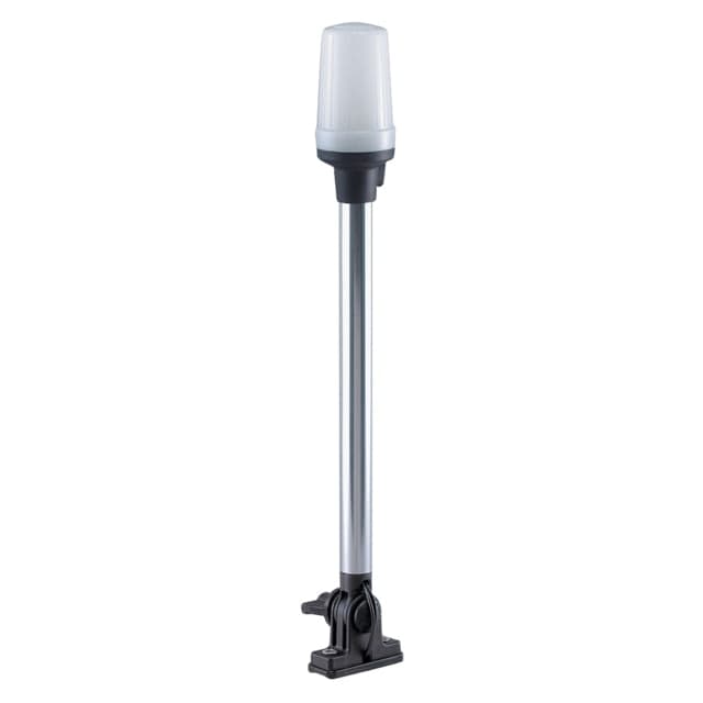 Perko Fold Down All-Round Pole Light w/ Vertical Mount White