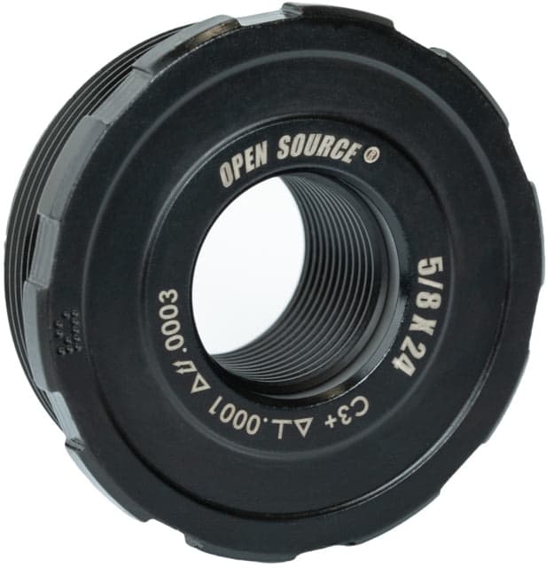 Precision Armament OPEN SOURCE Certified Precision Direct Thread Suppressor Mount 5/8-24 Black