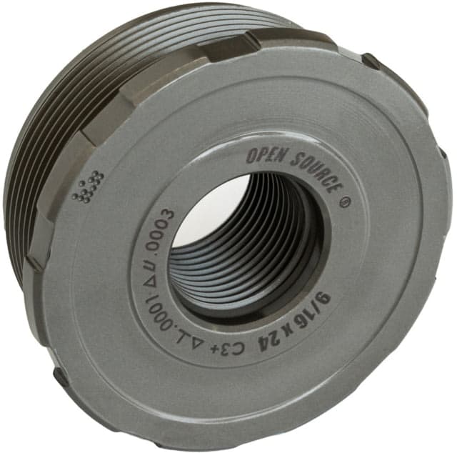 Precision Armament OPEN SOURCE Certified Precision Direct Thread Suppressor Mount 9/16-24 Matte Stainless