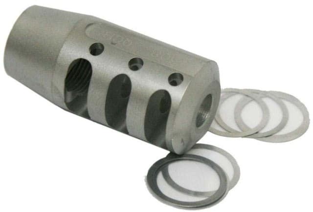 Precision Reflex MSTN Quiet Control Brake .308 Stailess Steel Silver