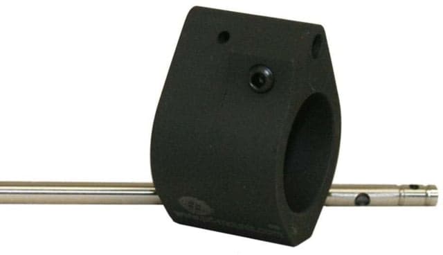 Precision Reflex .875 Adjustable Gas Block w/ Straight Gas Tube Black