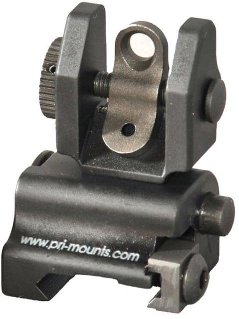 Precision Reflex Flip Up Rear Sight Black