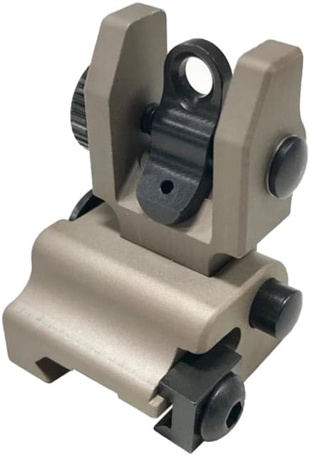 Precision Reflex Flip Up Rear Sight Flat Dark Earth