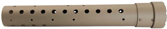 Precision Reflex Gen 3 14in Round Free Float Forearm w/ Holes No Rails Flat Dark Earth