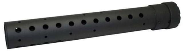 Precision Reflex Gen 3 14in Round Free Float Forearm w/ Holes No Rails Black