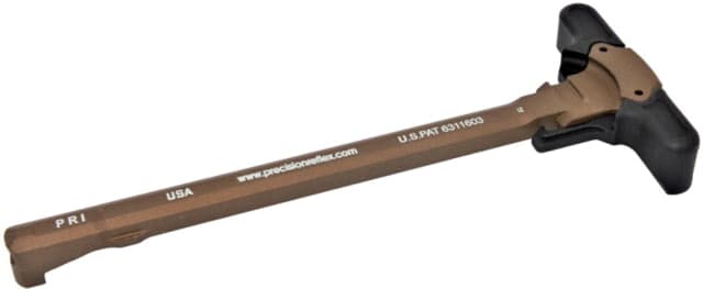 Precision Reflex M84 Gas Buster Charging Handle Ambidextrous Original Latch Mixed Handle Flat Dark Earth latch Black