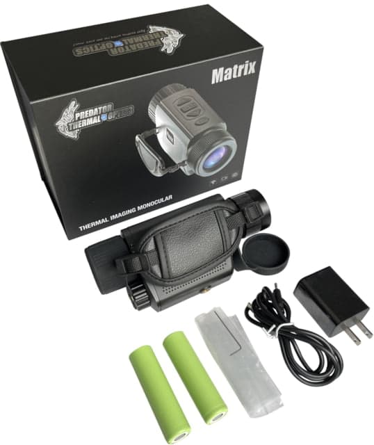 Predator Thermal Optics Matrix 1.5-12x35mm Thermal Monocular 50 Hz 384-288 pixels Black Medium