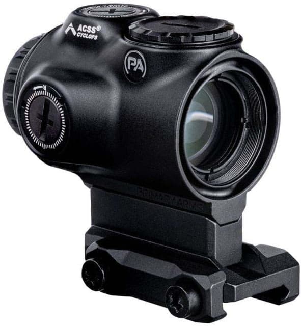 Primary Arms GLx MicroPrism Prismatic Red Dot Sight 1x Illuminated Red ACSS Cyclops Gen 3 Reticle Black
