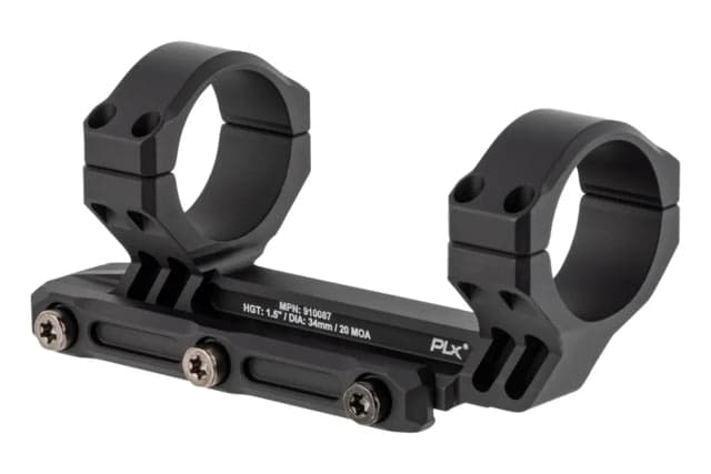 Primary Arms The PLx Cantilever Mount 34mm 1.5in 20 MOA Cant Black