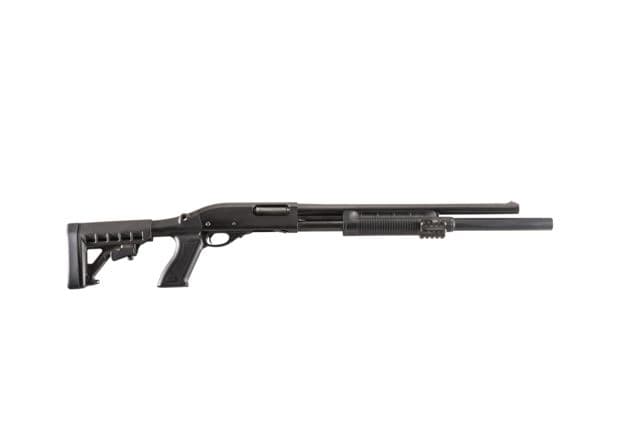 ProMag Archangel Tactical Shotgun Stock System for Remington Gauge w/Receiver Mount Shell CarrierPolymer Black