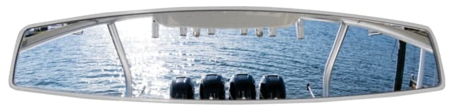 PTM Edge Blade Mirror With Center Console Mount White VX-140CC