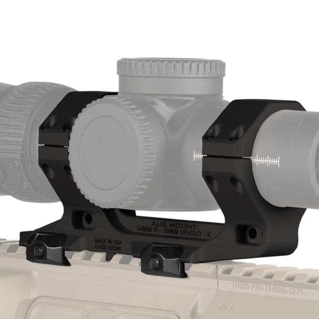 Reptilia AUS Optic Mount 39mm Height Short Black 34mm