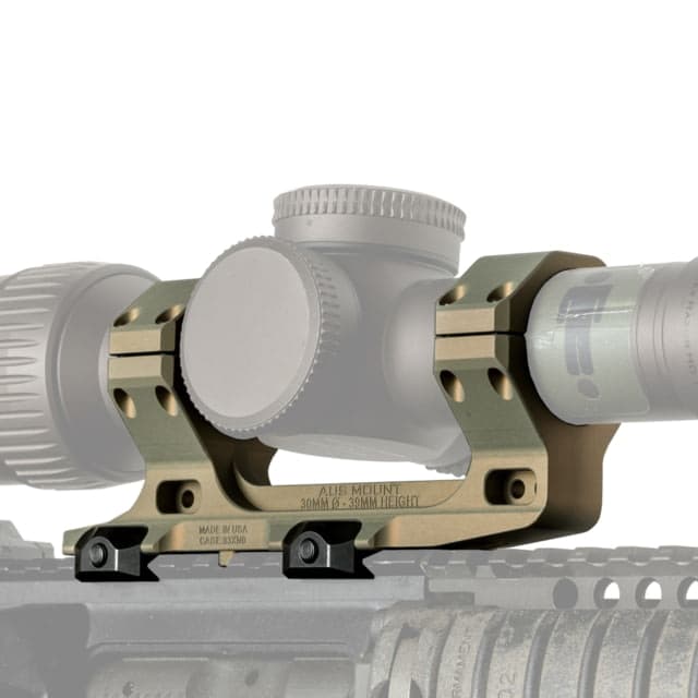 Reptilia AUS Optic Mount Rifle Scope 30mmx77mm Type III Hardcoat Anodized Clear Anodized