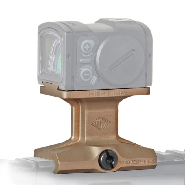 Reptilia DOT Mount 1.93in Height for Aimpoint ACRO Type III Hardcoat Anodized FDE Anodized NSN 1005-01-674-6542