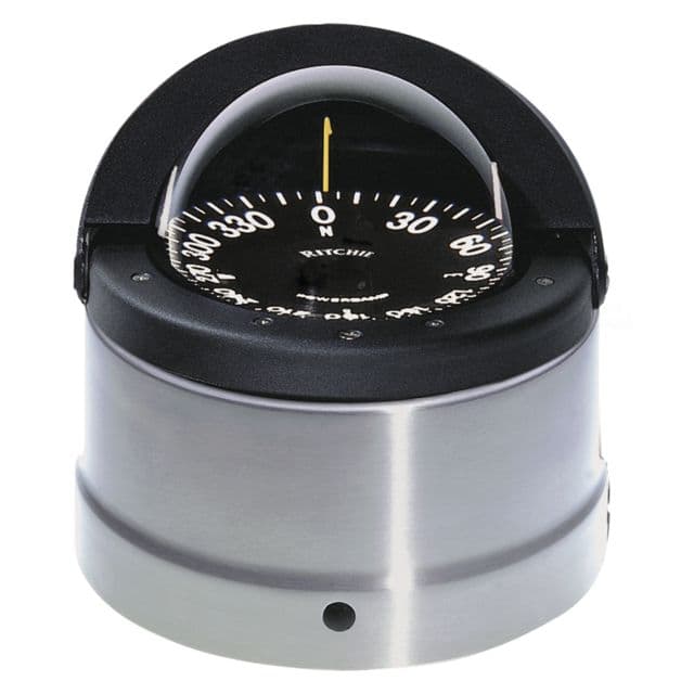 Ritchie Navigator Compass - Binnacle Mount - Polished Stainless Steel/Black
