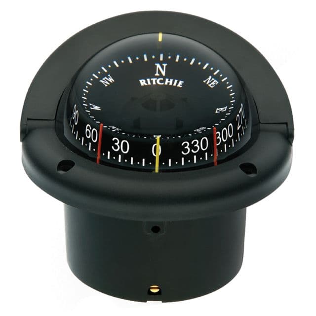 Ritchie Helmsman Combidial Compass - Flush Mount - Black