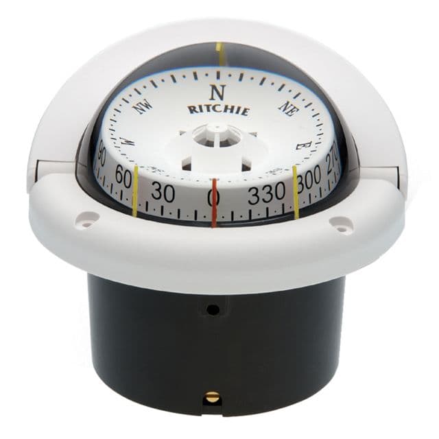 Ritchie Helmsman Compass - Flush Mount - White