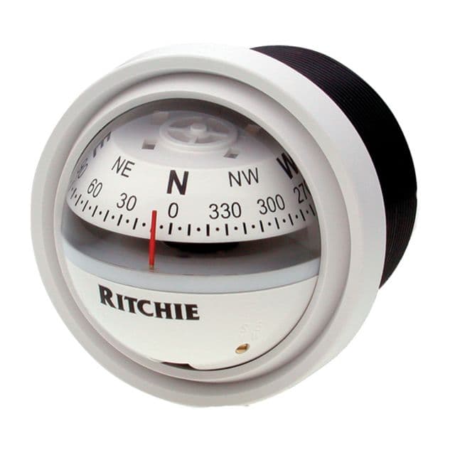 Ritchie Explorer Compass - Dash Mount - White