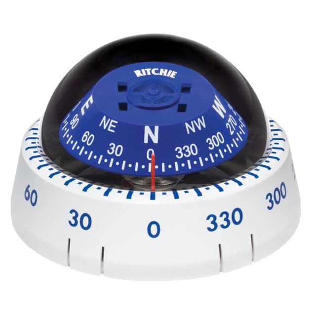 Ritchie Kayaker Compass - Surface Mount - White