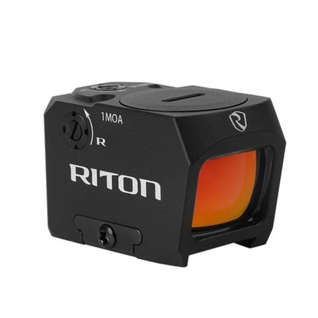 Riton Optics 3 Tactix 1x21.8mm Enclosed Emitter Reflex Sight 3 MOA Dot Reticle Black NSN #