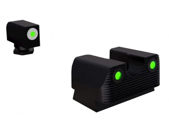 Rival Arms Tritium Night Sights Fits Glock 42/43 Green Tritium W/White