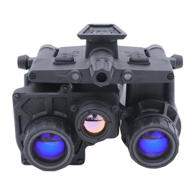 RIX RENV-B 1x25mm Enhanced Night Vision Binoculars Gen 2+ 64 lp/mm w/ White Tubes 1400 FOM Black Small