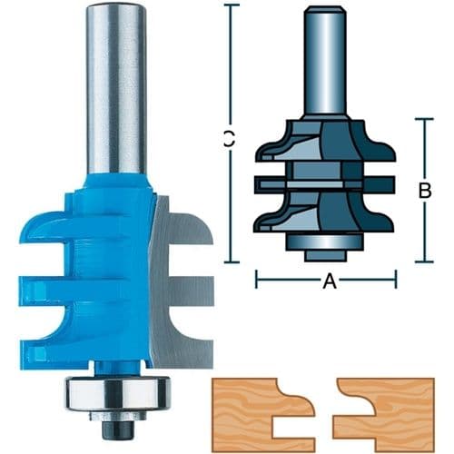 Roman Carbide 1 pc. Roman Ogee Stile Rail 1/2in Shank