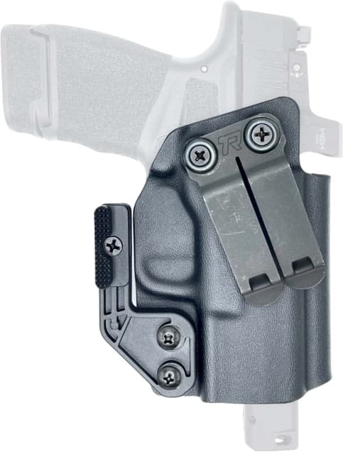 Rounded by Concealment Express IWB KYDEX Plus Line Holster Optic Ready w/Claw & Monoblock Clip for Heckler & Koch VP9SK Left Hand Black