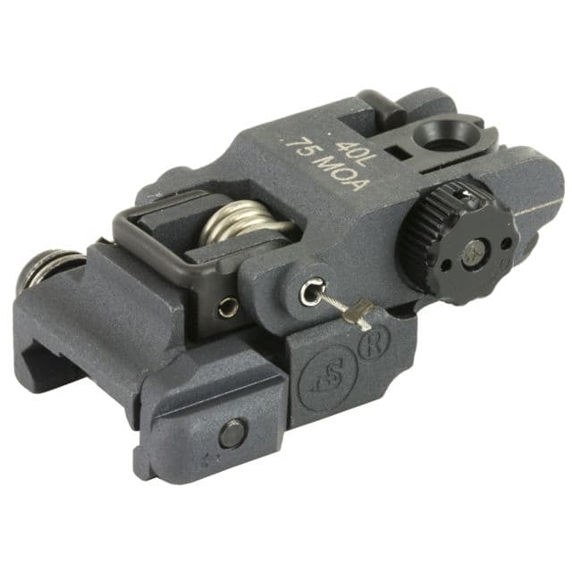 A.R.M.S. Inc. Low Profile Top Mounted Deployable Rear Sight Black