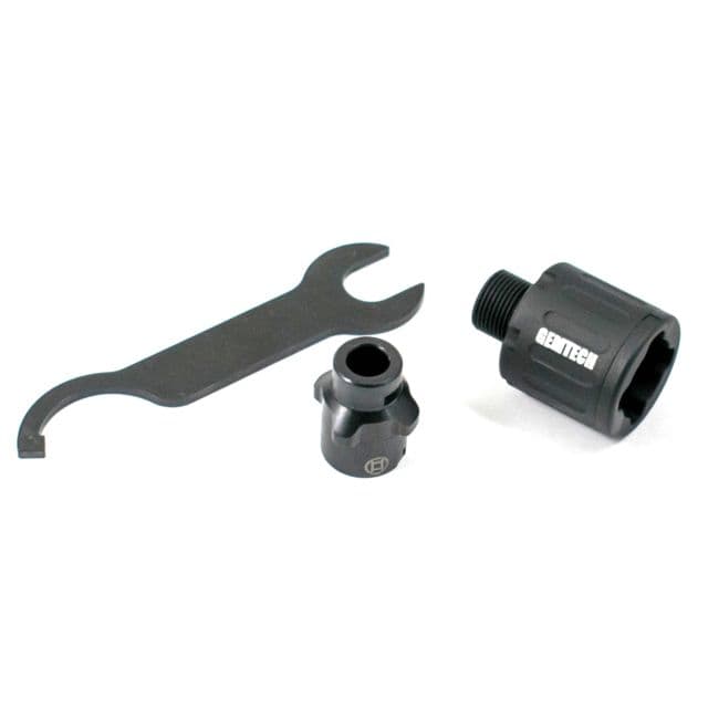 Gemtech 22 Quick Attach/Detach Adapter w/ One Thread Mount One Adapter and Installation Wrench Black