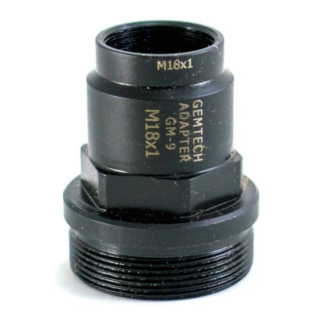 Gemtech CZ Scorpion 9MM M18 X 1 RH Thread Pitch GM9/MM9 Thread Mount Adapter Black