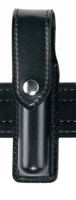 Safariland 308 Hand-Held Light Holder W/Flap Inova T3 STX Plain Black W/ Black Plastic Snap Ambi Shroud Mount