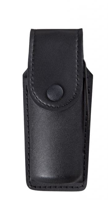 Safariland 40 Distraction Device Holder 2.0in.W X 5.75in.H Dt Low Roll STX Tactical Flat Dark Earth W/ W/ Black Plastic Snap Ambi Shroud Mount