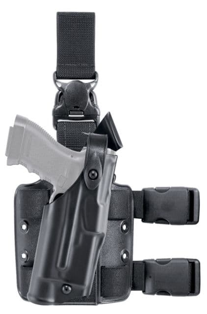 Safariland 6305 ALS/SLS Tactical Holster w/Quick Release Sig SauerP226 Rail STX Tactical Black Right Hand with Rails 6305-477-131