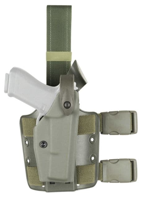 Safariland 6004 SLS Tactical Holster w/Dbl Leg Straps Sig SauerGSR with/ Rail OD Green Right Hand 6004-256-561