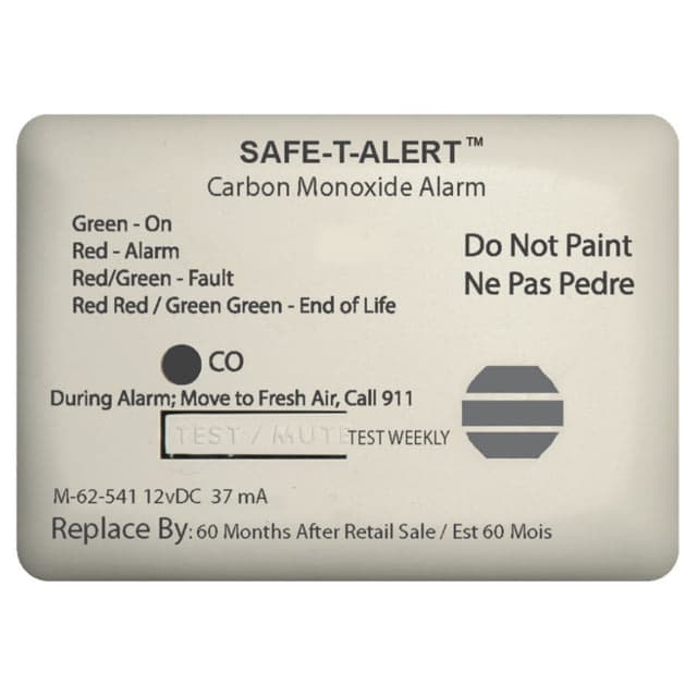 Safe-T-Alert 62 Series Carbon Monoxide Alarm w/Relay - 12V - - Surface Mount - White