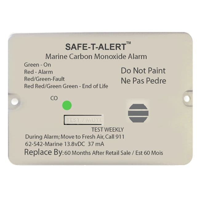 Safe-T-Alert 62 Series Carbon Monoxide Alarm w/Relay - 12V - - Flush Mount - White
