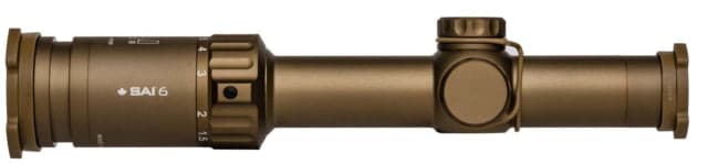 SAI Optics 1-6x24 30mm Tube Rifle Scope FFP BDC Reticle 5.56 Nato Coyote Brown