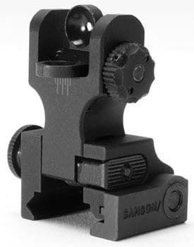 Samson Aluminum Top Mounted Deployable Rear Sight Black