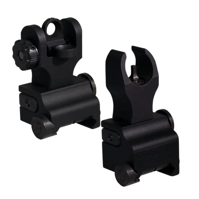 Samson Top Mounted Deployable Front and Rear Sight for Picatinny Black QF-EXT-HK-SP PKG