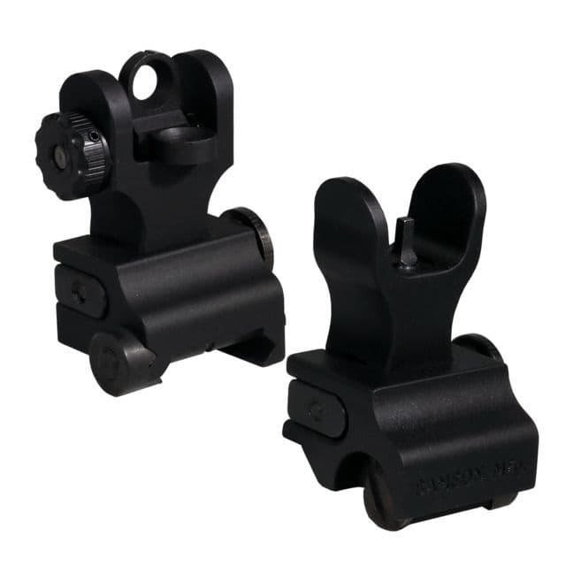 Samson A2 Front/SP Rear Top Mounted Deployable Front and Rear Sight Black QF-SIG-A2-SP PKG