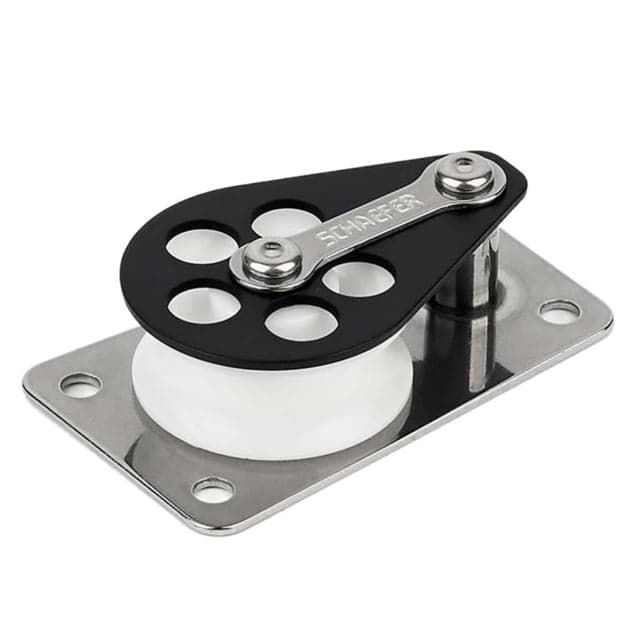 Schaefer Marine 3 Flat Base/Alum Cheek/Delrin Sheave Series