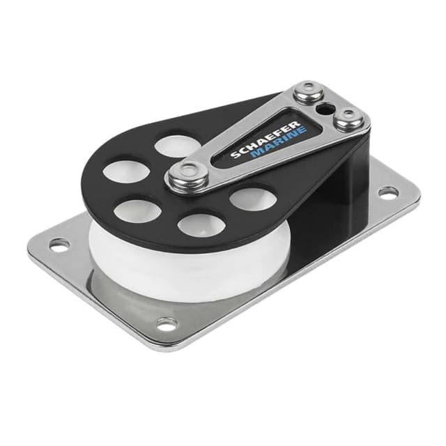 Schaefer Marine 5 Flat Base/Alum Cheek/Delrin Sheave Series
